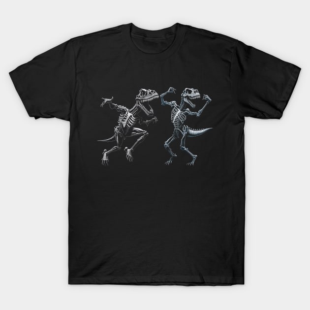 Skeleton rex dancing T-Shirt by sopiansentor8